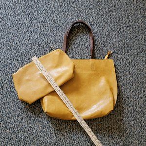 Gorgeous NWOT Mustard Yellow Fall Tote Bag and Inner Bag ... Set of 2 Pieces